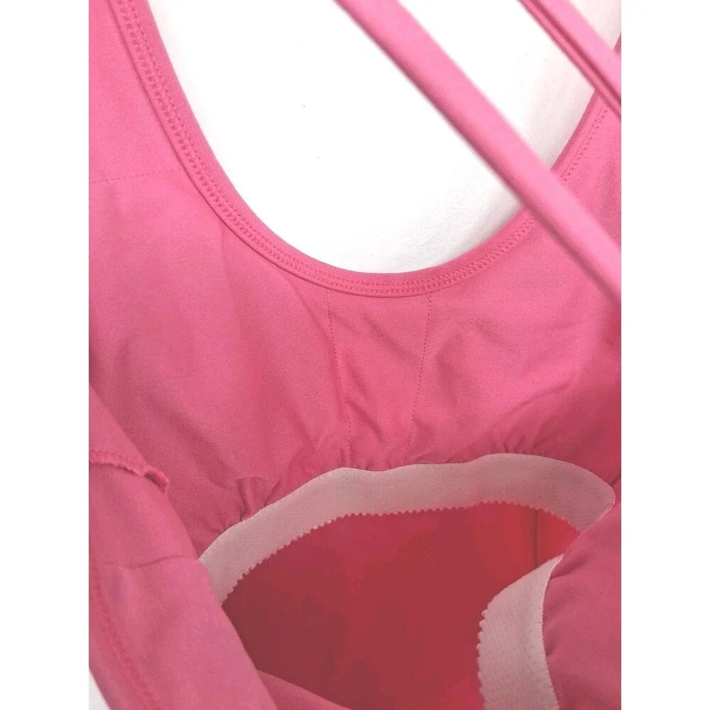 Lot Of 2 Tankini Top Athleisure Swim Women Small Pink Summer Workout Gym Running